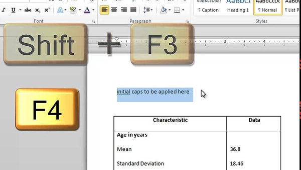 25. Shift+F3: Bir işlev ekle