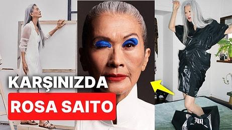 Hem Tavrına Hem Tarzına Hayran Olduk: Sektördeki Tüm Kalıpları Yıkan 71 Yaşındaki Model Rosa Saito!