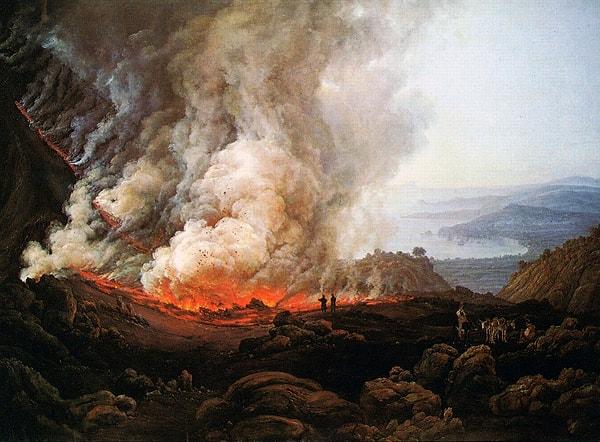 23. 1823: "The Eruption of Vesuvius", Johan Christian Dahl