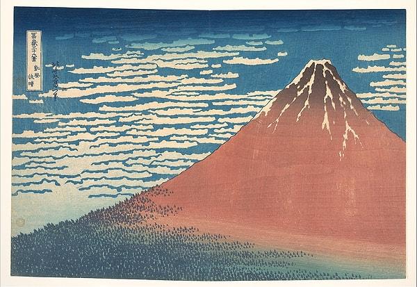 32. 1832: "Fine Wind, Clear Morning", Hokusai