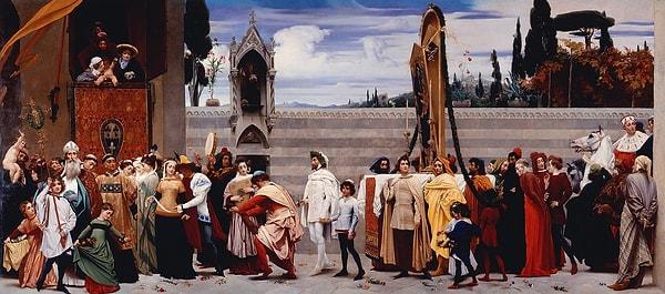 55. 1855: "Cimabue's Celebrated Madonna", Frederic Leighton