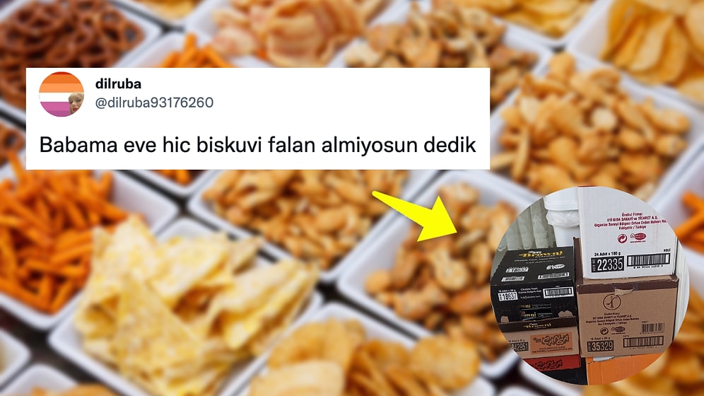 Eve Uzun Zamandır Bisküvi Almadığı İçin Sitem Eden Kızına Kolilerce Abur Cubur Yığan Baba Gündemde