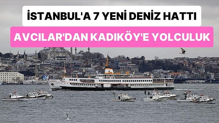 İstanbul'da Yedi Yeni Deniz Hattı Seferlere Başladı