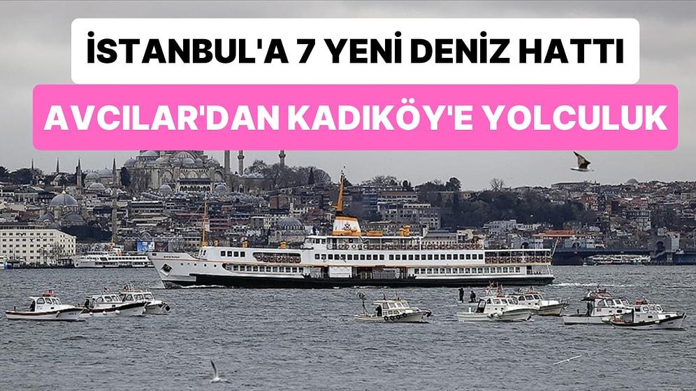 İstanbul'da Yedi Yeni Deniz Hattı Seferlere Başladı