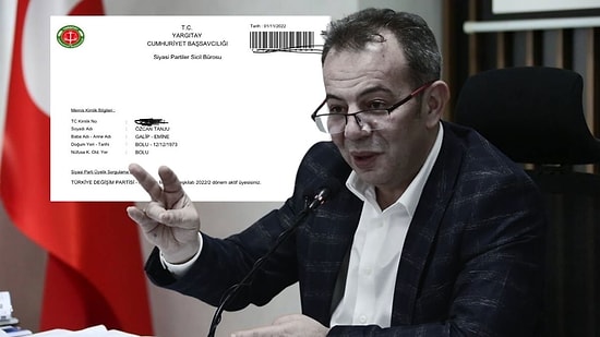 Tanju Özcan'a e-Devlet Sürprizi: TDP Üyesi Çıktı!