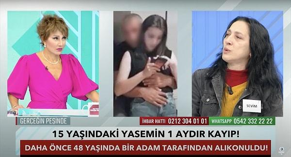 Bu kez Serap Paköz ile Gerçeğin Peşinde programına katılan acılı anne, kızının yine bu şahıs tarafından kaçırıldığını iddia etti.