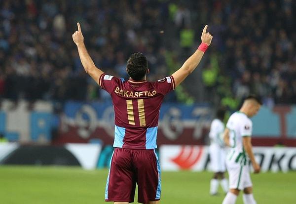 Trabzonspor'a galibiyeti getiren golü karşılaşmanın 7. dakikasında Anastasios Bakasetas kaydetti.