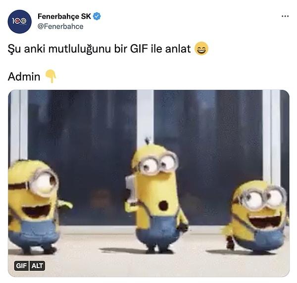 Fenerbahçe adminin de keyfi yerindeydi😂