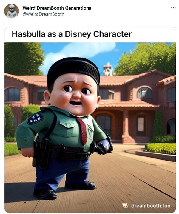 17. "Bir Disney karakteri olarak Hasbulla" 😂