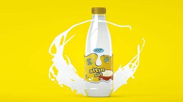 Yoğurt yapımında kullanılması tavsiye edilen ancak günlük tüketime de oldukça uygun Dost Altın Süt