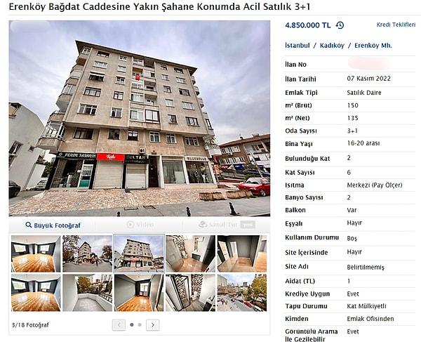 Daire yerine ev arasak İstanbul'da 2 bin 153'e Türkiye'de de 4 bin 893'e çıkıyor satılık ilan sayısı.