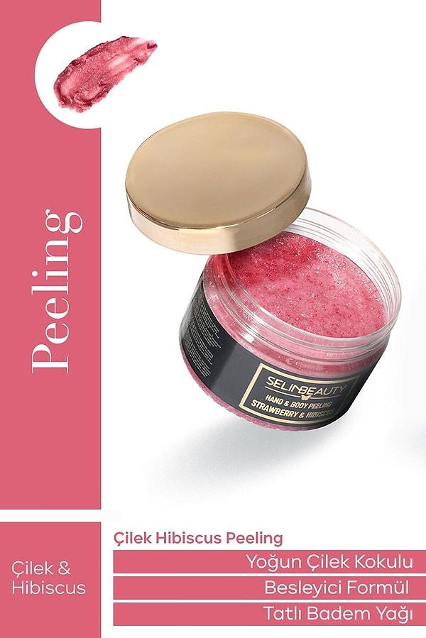 5. Selin Beauty Çilek - Hibiscus El & Vücut Peeling