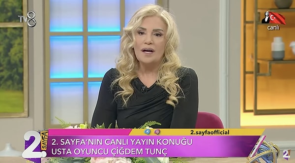 Magazin dünyasının sevilen isimlerinden Müge Dağıstanlı ve Gülşen Yüksel'in sunuculuğunu üstlendiği 2. Sayfa'nın 10 Kasım konuğu Çiğdem Tunç oldu.