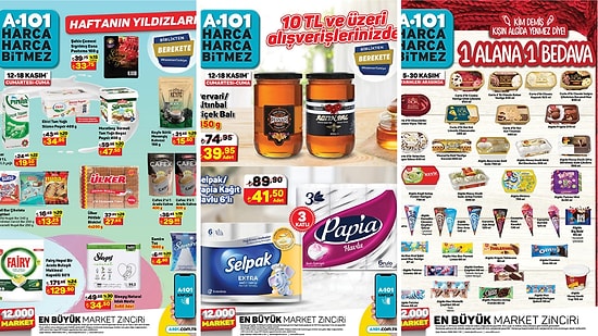12 - 18 Kasım 2022 A101 Haftanın Yıldızları Kataloğu