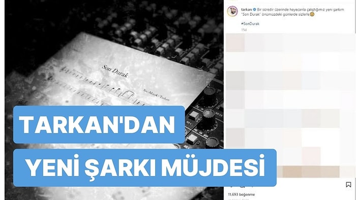 Tarkan ‘Yeni Şarkı’ Müjdesini Instagram’dan Duyurdu