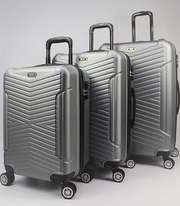 9. Seyahatlerin olmazsa olmazı her ne kadar kabin boy valiz olsa da uzun soluklu ya da ailecek yapılan seyahatler için sağlam bir bavul seti almak şart!