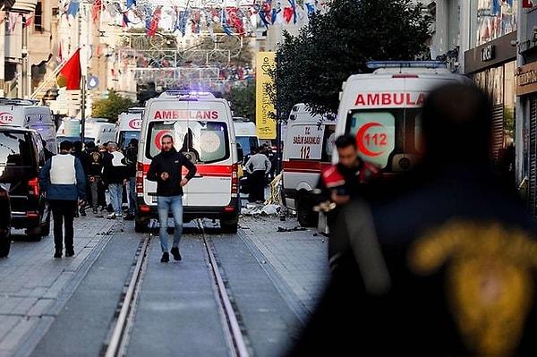 13 Kasım günü akşam saatlerinde İstanbul'un kalbi İstiklal Caddesi'nde meydana gelen patlama tüm ülkede hayatın durmasına neden oldu. Patlamada 6 vatandaşımızın yaşamını yitirdiği ve 81 kişinin de yaralandığı açıklandı.