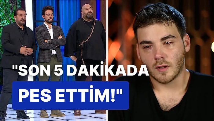 MasterChef'te Gözyaşları Sel Oldu: Jüri Üyelerinin Elenen Burak'a Vedası Herkesi Duygulandırdı