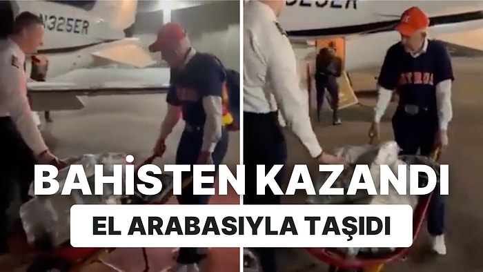 Bahisten Kazandığı 75 Milyon Doları El Arabasıyla Jetine Taşıyan 71 Yaşındaki Adamın Görüntüleri Viral Oldu!