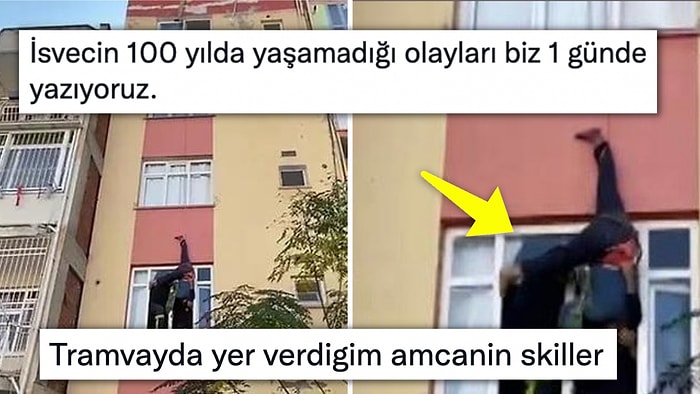 Şaka Gibi Olay: Anahtarını Unuttuğu Dairesine Çatıdan Halatla Girmeye Çalışan Adam Ayağından Asılı Kaldı!