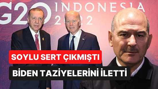 Soylu Sert Çıkmıştı! ABD Başkanı Biden, Cumhurbaşkanı Erdoğan'a Taziyelerini İletti