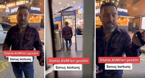 Ruhsatlı silahı ile Kocaeli'ndeki AVM'lere giden Hakan Süer, şarjörü dolu silahla AVM'ye rahat bir şekilde girebildi!