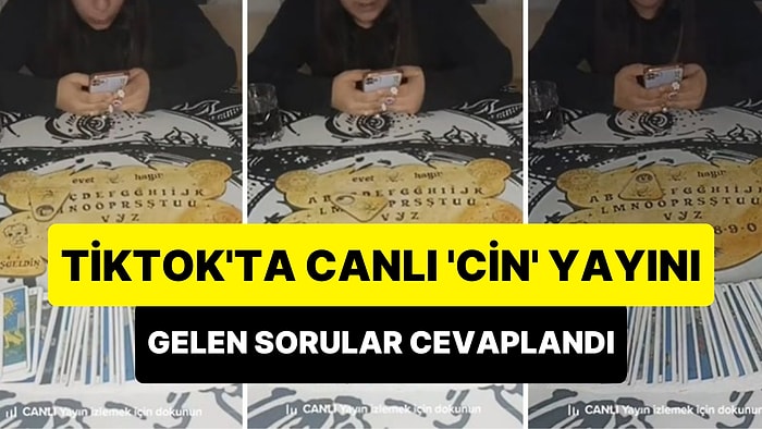 TikTok'ta 'Cin' Yayını Açarak İzleyenlerden Gelen Soruları 'Cin'e Cevaplatan Kadın