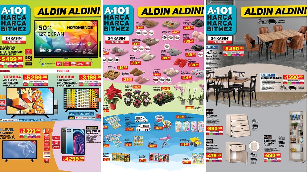 24 Kasım 2022 A101 Aldın Aldın Kataloğu