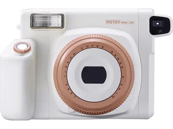 10. FUJIFILM Instax Wide 300 Camera Toffee EX D Anlık Kamera Beyaz