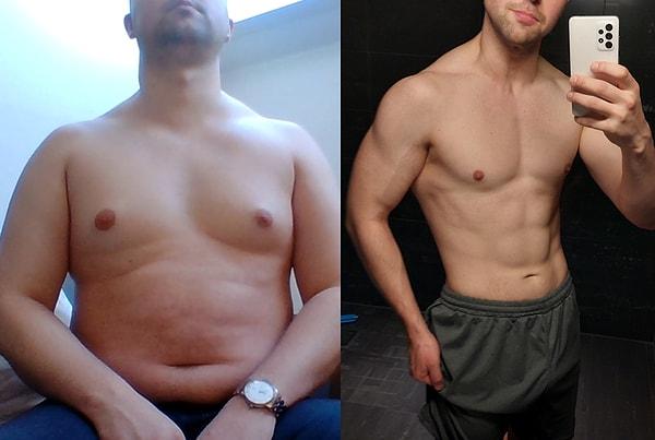 14. "1 yılda depresyonu atlatıp 127 kilodan 81 kiloya düştüm."