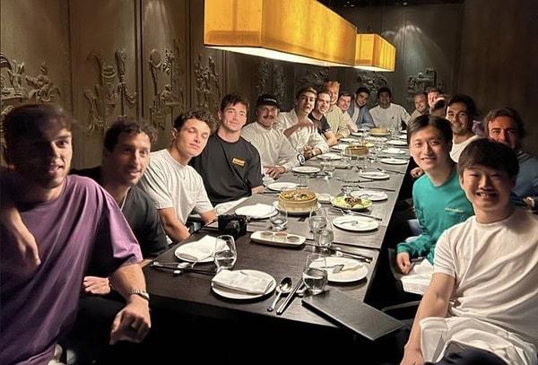 Ancak hesap F1 pilotlarına ait değil. Bu ekibin dünyaca ünlü ve Michelin yıldızlı Hakkasan Restoran'da yemek yediği sonradan anlaşıldı.