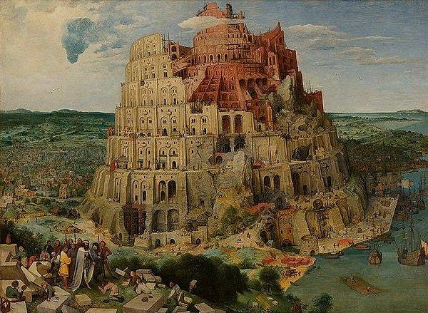 1. Pieter Bruegel'in tahminen 1563 yılında çizdiği 'Babil Kulesi' ile başlayalım. Eserimizin hem yakınlaştırmaya doyamadığımız ince detayları hem de altında yatan dini bir hikayesi var...