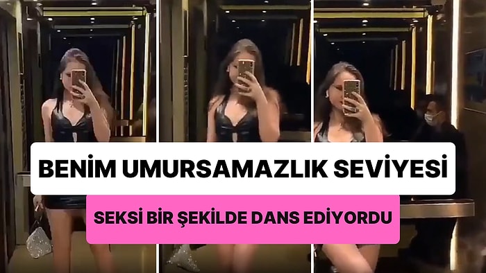 Asansörde Seksi Bir Şekilde Dans Eden Kadını Umursamayan Adamın Viral Olan Görüntüleri