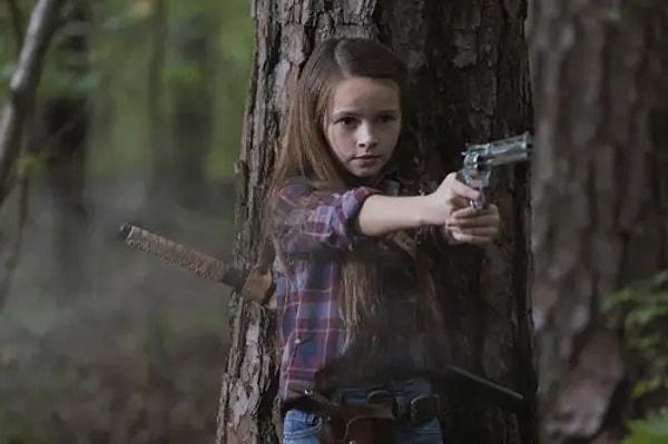 3. Cailey Fleming, Rick diziden ayrıldığından beri kızı Judith'i canlandırıyordu.