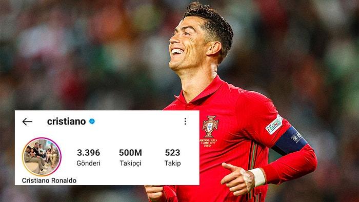 Bir Rekor Daha! Cristiano Ronaldo Instagram'da 500 Milyon Takipçiye Ulaşan İlk İnsan Oldu