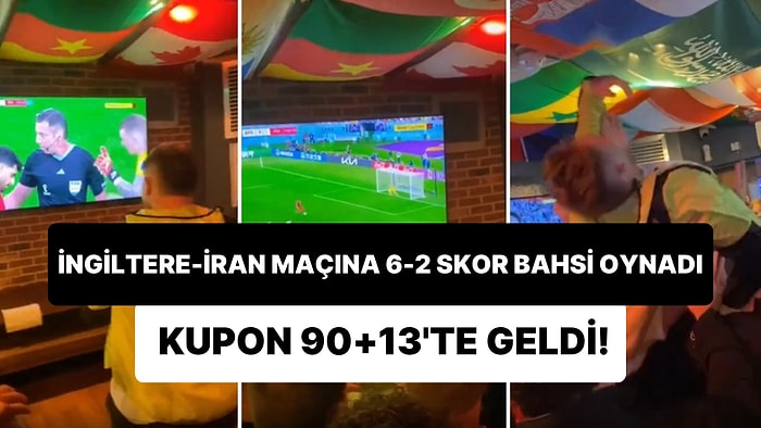 İngiltere-İran Maçına 6-2 Skor Bahsi Oynayan Gencin 90+13'teki Penaltı ile 2.500 Pound Kazandığı Efsane Anlar