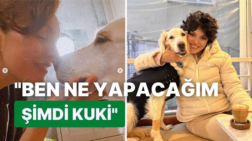 Başarılı Oyuncu Ezgi Mola Hayatını Kaybeden Köpeği Kuki'ye Ettiği Duygusal Vedayla Yürek Burktu