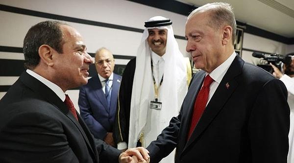 Cumhurbaşkanı Recep Tayyip Erdoğan, "Mısır ile bu iş yoluna girdiyse aynı şekilde Suriye ile de bu iş yoluna girebilir" dedi.