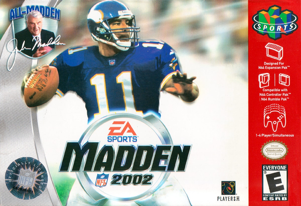 N 2002 n 2002. Нинтендо Мадден НФЛ 2002. Madden 2002. EA Sports Nintendo 64. 2002 - 2002 64 Beats.