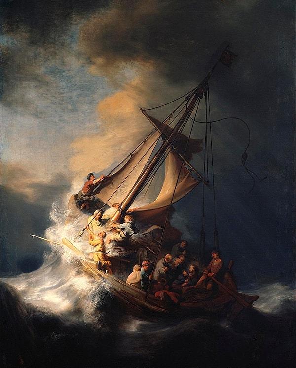 13. Celile Denizi’ndeki Fırtına - Rembrandt (1633)