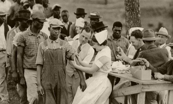 10. 1932 yılında ABD'de tarım işçisi olarak çalışan siyahi insanların üzerinde tuskegee frengi deneyi yapıldı.