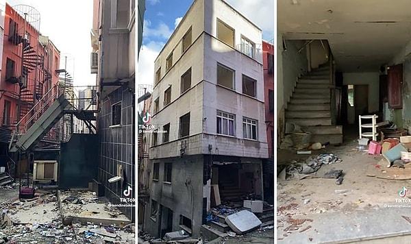 Genelevlerin kapandığı, binalarının yıkıldığı Zürafa Sokak'ta o binaların yıkılmadan önceki son görüntüsü ise bir TikTok kullanıcısı tarafından paylaşıldı.