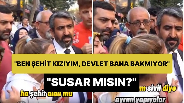 'Ben Şehit Kızıyım, Babam Sivil Diye Ayrım Yapıyorlar' Diyen Genci Susturmaya Çalışan Kadın Tepki Çekti