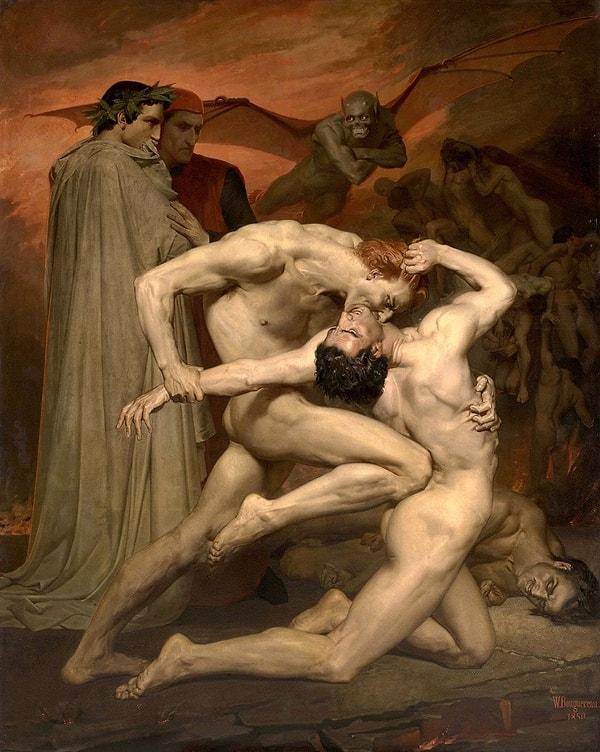9. Dante ve Virgile (1850) William-Adolphe Bouguereau