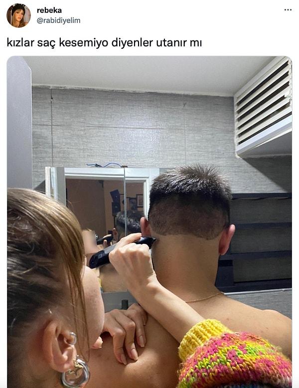Kankasına ense tıraş yaparken oranı abartan kadının paylaşımı sosyal medyada viral oldu.