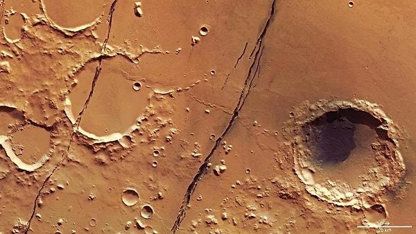 Mars geçmişte jeolojik olarak çok aktif bir gezegendi.