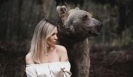Модель из Москвы делится впечатлениями от фотосессии с бурым медведем Степаном