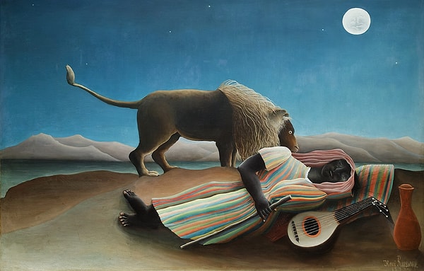9. "Uyuyan Çingene" Henri Rousseau (1897)