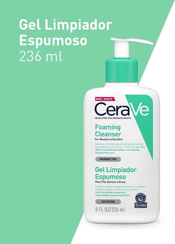 8. Normal ve yağlı cilde sahip olanların en sevdiği temizleyici CeraVe.
