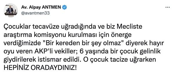 13. CHP Mersin Milletvekili Alpay Antmen: